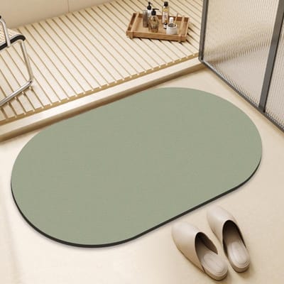 Effen Kleur Badkamer Deurmat Absorberende Antislip Mat Geavanceerd Gevoel Gemakkelijk Te Onderhouden Diatomeeënaarde Mat 40 * 60cm