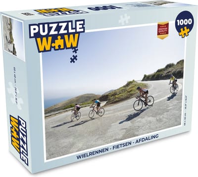 Puzzel Wielrennen - Fietsen - Afdaling - Legpuzzel - Puzzel 1000 stukjes volwassenen