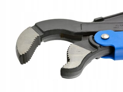 GEKO S-vormige pijptang - 45° hoek - 1 inch - dubbele T-profiel grip