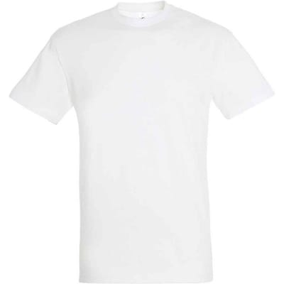 SOLS Unisex Regent T-shirt voor volwassenen (Wit)