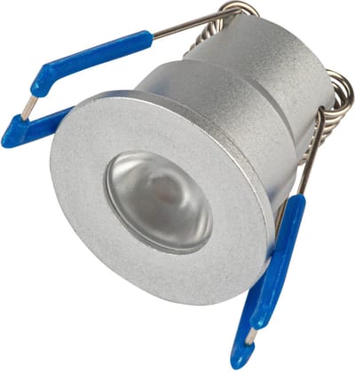 LED Veranda Spot - Velvalux - 3W - Natuurlijk Wit 4000K - Dimbaar - Waterdicht IP65 - Inbouw - Rond - Mat Zilver - Aluminium - 12V