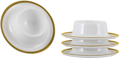 Gimex - Linea Line - Eierdop Goud - 4 Stuks