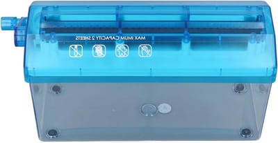 JGS Premium - Mini Hand Shredder voor Papier - Draagbare Mini Shredder voor Thuis - Handmatige Shredder voor A4 Papier - Vernietiger voor Documenten, Bonnen en Rekeningen