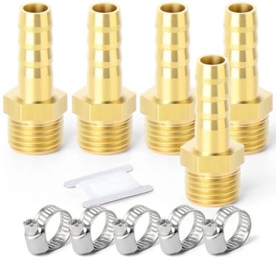 Store_8 - Messing Slangpilaar - 10 Stuks - Hoge