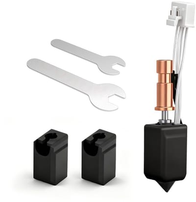Kobra 3 Hotend 3D Printer Extruder V5 J-Head Printhead met Silicone Sock, 0.4mm Messing Düse, 24V Keramische Cartridge voor Verbeterde Printkwaliteit en Betrouwbaarheid
