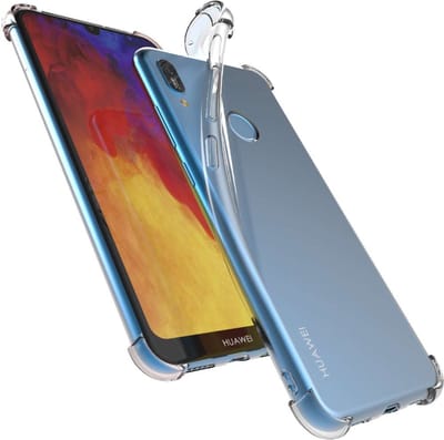 ebestStar - Hoes geschikt voor Huawei Y6 2019, Silicone Slim Cover Case, Versterkte Hoeken en Randen hoesje, Transparant