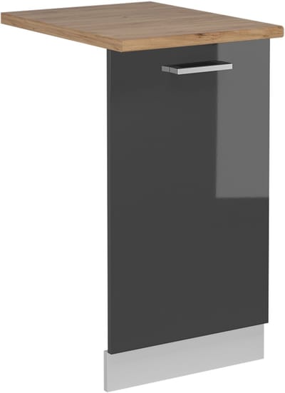 Vicco R-Line Vaatwasserfrontpaneel – 45 cm, WB Eik Antraciet Hoogglans