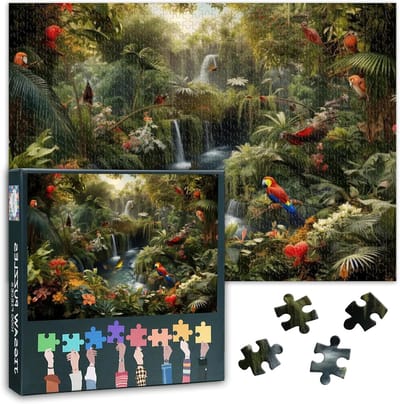 Puzzel 1000 stukjes - Legpuzzel Volwassenen - Ontspannend Tijdverdrijf - Letters op Achterkant - 70 x 50 cm - Dieren