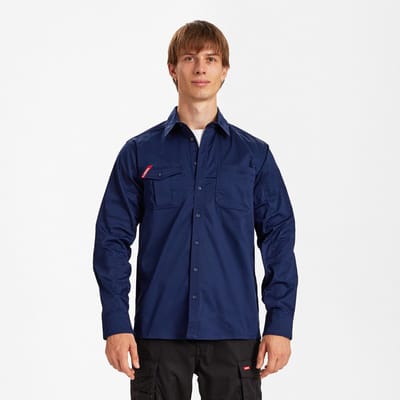 Engel Extend overhemd met stretchstof 7185-812 - Blue Ink - S