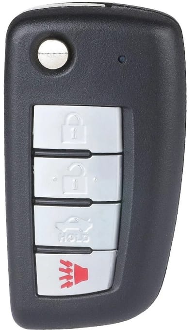 XEOD Autosleutelbehuizing - sleutelbehuizing auto - sleutel - Autosleutel / Geschikt voor: Nissan 4 knops
