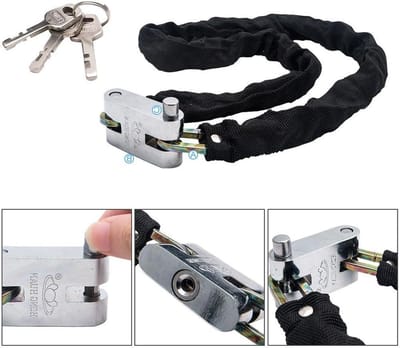 Heavy Duty hangslot anti-diefstal veiligheidsslot met 3 sleutels voor fiets motorfiets - Fiets kettingslot - Mountain Road fietsen - lengte 99 cm