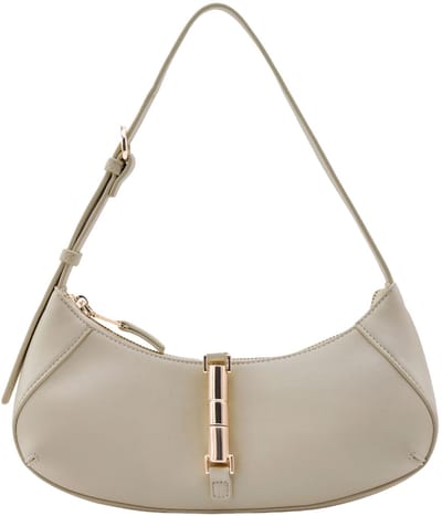 SEIDENFELT MANUFAKTUR schoudertas Loviisa East-West-Shoulderbag Cool Taupe