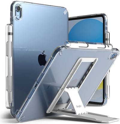 Ringke Fusion Hoes Geschikt voor Apple iPad 11 (2025) A16 / 10.9 (2022) | Back Cover | Militaire Standaard | met Outstanding Standaard | Transparant