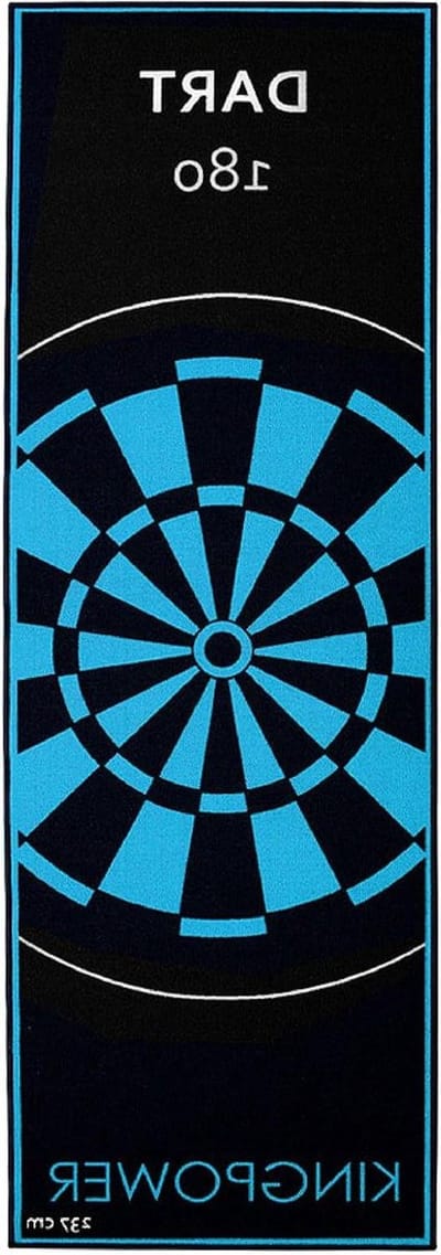 Dart tapijt - Dartmat Toernooi - Bescherming Vloer - Grote Afmeting - 237x80 cm - Grijs