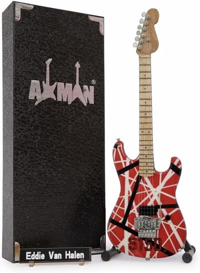 Miniatuur Gitaar - Replica Gitaar Ornament - Muziek Decoratie - Handgemaakt Ornament - 25 cm - Niet gespecificeerd