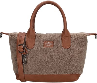 Charm London Buckingham Teddy Handtas - Schoudertas - Crossbodytas - M - Taupe
