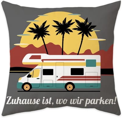 Decoratief Kussen voor Camper en Caravan - 45x45 cm - Camping Gadget en Accessoire