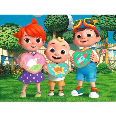 Trefl puzzel - Cocomelon cartoon - 30 stukjes - kleurrijk kinderspel.