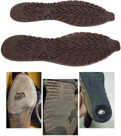 Schoenonderhoud: Reparatie Rubber Zolen voor Leren Schoenen (41-44)