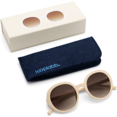 Looplabb zonnebril sterkte 0,00 model jane warm wit