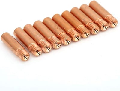 Lasmondstukken Set - Contact Tips - Apparatuur Repareren - Hittebestendig Koper - 10 Stuks - Koperkleurig