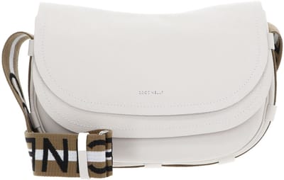 COCCINELLE Leren Schoudertas Raquel Crossbody Bag Blanco / Skin Crème