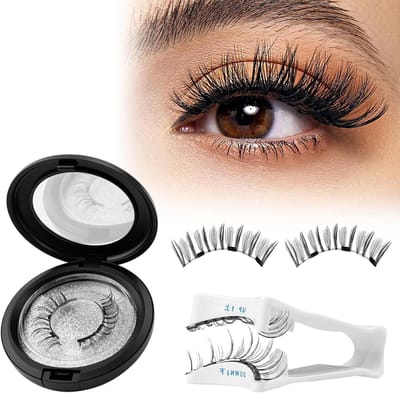 Magnetische Wimpers - Natuurlijke Look - Feestelijk Uiterlijk - Geen Lijm Nodig - 1 Paar - Zwart