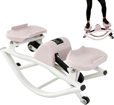 Core Exerciser - Mini Stepper - Thuis Trainen - Low Impact - Compact Ontwerp - Zwart