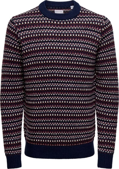 ONLY&SONS - ONSMUSA REG 3 STRUC CREW KNIT - Heren - Gebreide truien