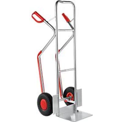 Steekwagen - alu - met wisselwielen - antilekbanden - draagvermogen 200 kg