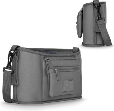 Lionelo Little Cube - Buggy organizers - Twee vakken voor flessen - Eenvoudig te reinigen - Universeel design