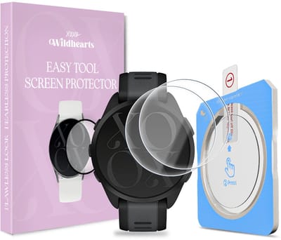 xoxo Wildhearts screenprotector geschikt voor Garmin Forerunner 165 - Gehard glas - Beschermglas - Duopack - Glasplaatje - Eenvoudig te installeren met one-click tool - 2 stuks