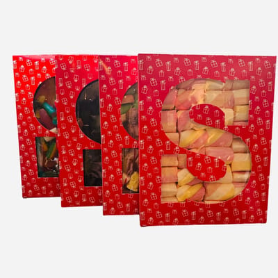 Sinterklaas - Letterdoos "S" - Gevuld met spekjes - Halal - In cadeauverpakking