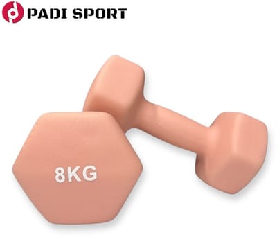 Padisport - Dumbells 8 Kg - Halter - Gewichten Set Halters - Gewichten 8 Kg - Roze - Gewichten - Dumbells - Halters - Gewichtjes 8 Kg
