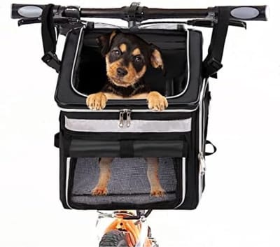 Lexium Fietsmand Hond - Hondenmand Fiets - Fietsmand Hond Voorop - Fietstas Hond Voorop - Fietsmand Hond Elektrische Fiets
