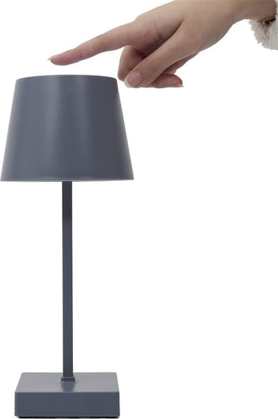 Antraciet LED Tafellamp met Touch Bediening - Dimbare Sfeerlamp voor Binnen en Buiten - Moderne Tafelverlichting