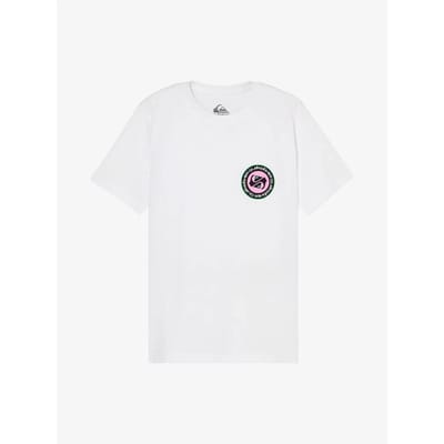 Quiksilver Evo Duality T-shirt Met Korte Mouwen Wit 14 Years Jongen