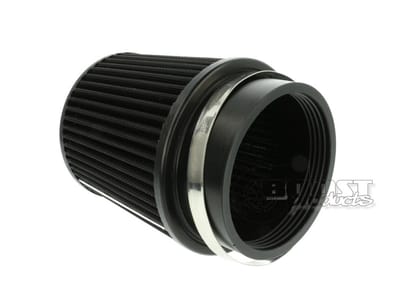 Universeel luchtfilter 127mm / 100mm aansluiting, zwart