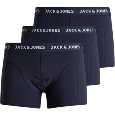 Jack & Jones Heren Boxershorts JACANTHONY Blauw 3-Pack - Maat M