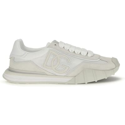 Dolce & Gabbana Witte Kalfsleren Bos Taurus Sport Sneakers