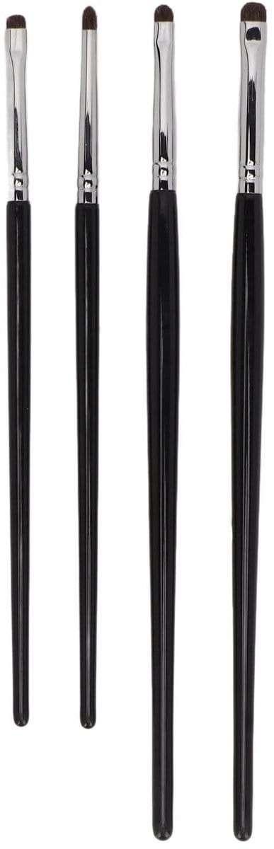 Dailygoods- Oogschaduwborstelset 4-delig - Zachte Borstels - Dichte Haren - Make-upborstelset - Oogmake-up - Nauwkeurige Toepassing - Make-upkwasten