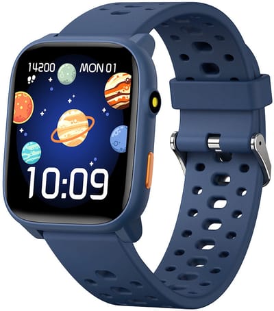 Smartwatch Kinderen – Hartslag – Camera – Stappen – Zaklamp – Blauw
