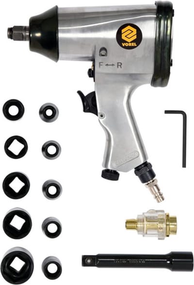 VOREL vidaXL 16-delige Pneumatische accessoireset 1/2''