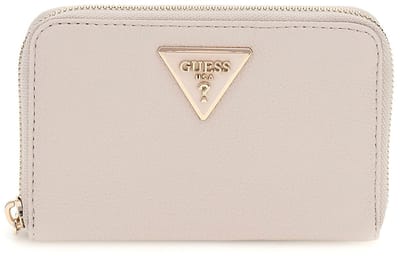GUESS Portemonnee Laurel II SLG Medium Zip Around Wallet Ivory Lichtgrijs