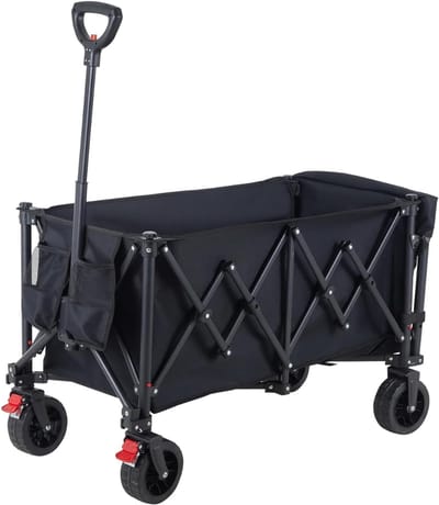 ZMR® Bolderkar Opvouwbaar Luchtbanden - Bolderkar - Bolderkar Opvouwbaar - Zwart - 66cm x 26cm x 26cm