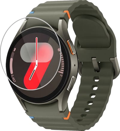 Screenprotector - Geschikt voor Samsung Galaxy Watch 7 (40 mm) - Extra Sterk - Tempered Glass - Gehard Glas - Beschermglas Screen Cover - Bescherm Protector voor Smartwatch