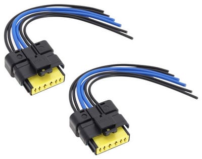 SPHProducts - Achterlichtset - 2-delige set - 20 cm kabel - 6-pins stekker - Vervangende assemblages - Geschikt voor Renault Clio Mk3 2005-2012