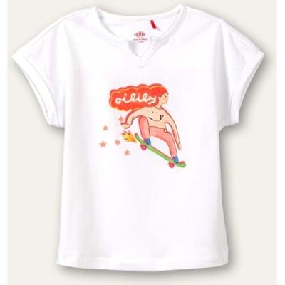 Oilily Tessa T-Shirt- maat92/2T Bright Wit