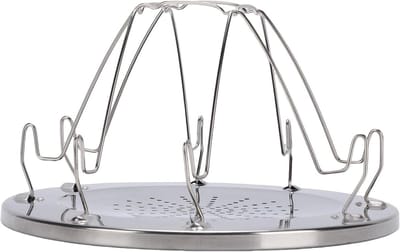 Camping Broodrooster - Broodrek Buiten - Buiten Koken - Opvouwbaar Ontwerp - 4 Sneetjes - Zilver