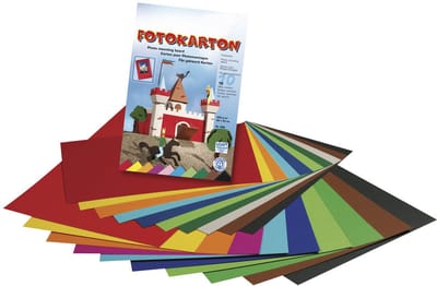 Rayher hobby Fotokarton in A3 formaat - 10x vellen - verschillende kleuren - 300 grams